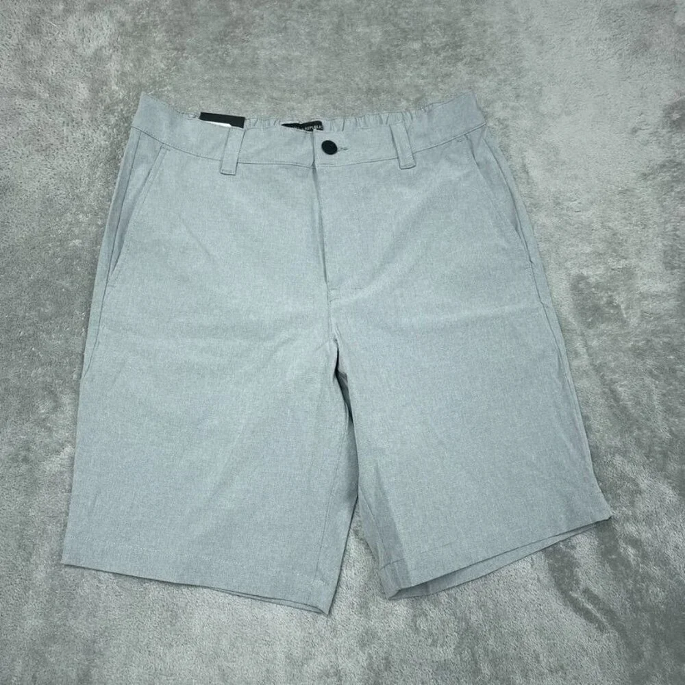 Banana Republic Comfort Flat Front Shorts Stretch Gray Size 32 a0870